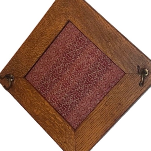 Antique Other - Antique Coatrack Honey Oak Hall Tree Victorian Edwardian Vintage Coat Rack